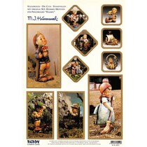 Stanzbogen: "MI HUMMEL", 1 sheet A4 with different motifs