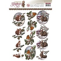 A4 Gestantzte Bilderbogen, tema de la Navidad