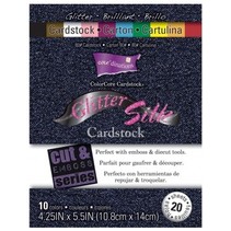 Designer Block, Glitter Silk cardstock