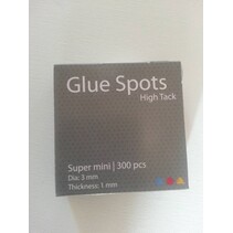 Mini glue dots, 3 mm diameter, 1 mm thick, 300 pieces