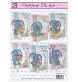 BASTELSETS / CRAFT KITS: Komplettes Kartenset: Elifant Parade