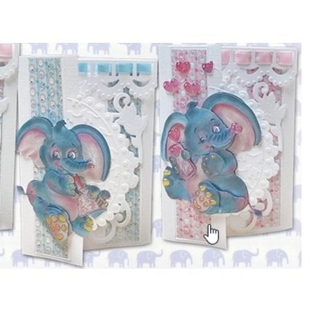 BASTELSETS / CRAFT KITS: Komplettes Kartenset: Elifant Parade