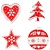 Embellishments / Verzierungen Madera, pintada de motivos navideños