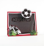 TONIC Ponsen en embossing sjabloon: Soccer