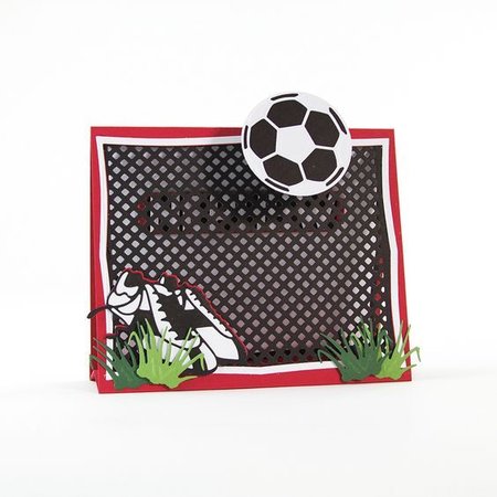 TONIC Ponsen en embossing sjabloon: Soccer