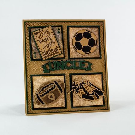 TONIC Ponsen en embossing sjabloon: Soccer