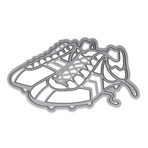 Stempelen en embossing folder: sportschoenen