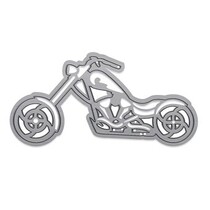 Troquelado y estampado en relieve plantilla: Motocicleta