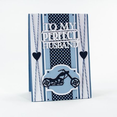 TONIC Ponsen en embossing sjabloon: Motorcycle