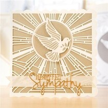 Snij- en embossingmal: duif