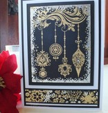 STEMPEL / STAMP: GUMMI / RUBBER Rubber stamp, Indigo, Christmas balls