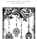 STEMPEL / STAMP: GUMMI / RUBBER Rubber stamp, Indigo, Christmas balls