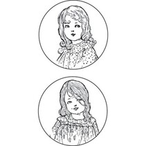 Marianne Design sello: "Vintage Ladies", de 2 Temas