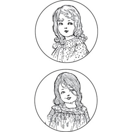 Stempel / Stamp: Transparent Marianne Design stempel: "Vintage Ladies", 2 Thema's