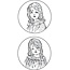 Stempel / Stamp: Transparent Marianne Design sello: "Vintage Ladies", de 2 Temas