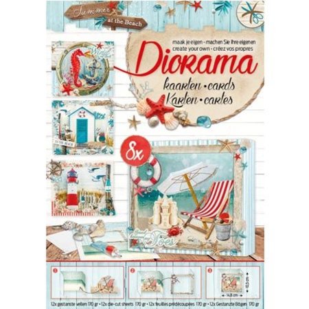 Bücher und CD / Magazines A4 map book, Summer At The Beach nr.02