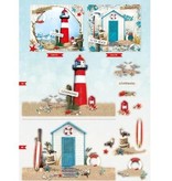 Bücher und CD / Magazines A4 map book, Summer At The Beach nr.02