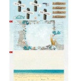 Bücher und CD / Magazines A4 kaart boek, Zomer op het strand nr.02