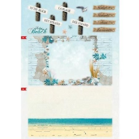 Bücher und CD / Magazines A4 map book, Summer At The Beach nr.02