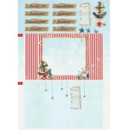 Bücher und CD / Magazines A4 map book, Summer At The Beach nr.02