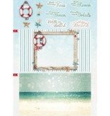 Bücher und CD / Magazines A4 map book, Summer At The Beach nr.02