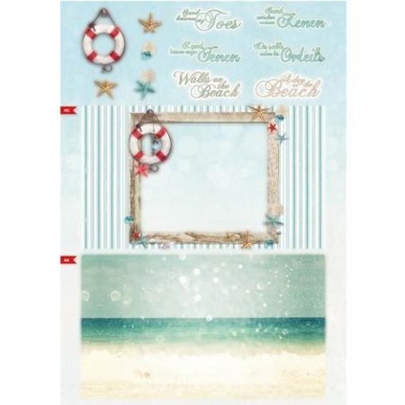 Bücher und CD / Magazines A4 map book, Summer At The Beach nr.02