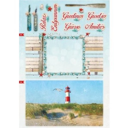 Bücher und CD / Magazines A4 Kartenbuch, Summer At The Beach nr.02