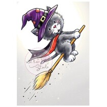 Transparent stamps, Halloween Cat