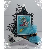 Wild Rose Studio`s tampons transparents, Cat Halloween