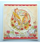 Wild Rose Studio`s Transparent Stempel: 2 niedliche Mäuse