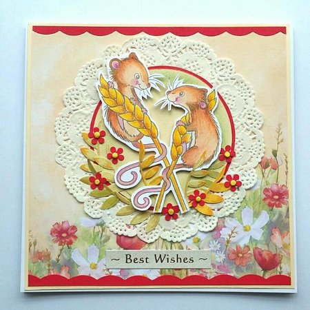 Wild Rose Studio`s Transparent stamps: 2 cute mice