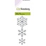 Crealies und CraftEmotions Poinçonnage et gaufrage modèle: cristaux de neige de 5 x 10 cm