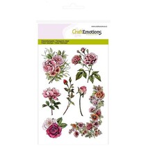 A6 Transparent stamps, roses