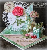 Wild Rose Studio`s A6 Transparent frimerker, roser