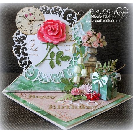 Wild Rose Studio`s A6 Transparent frimerker, roser