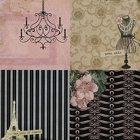 DCWV und Sugar Plum Bloque diseñador, Tres Chic