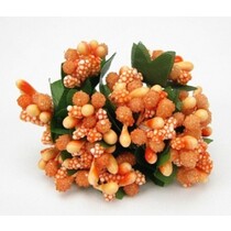 Mini Blumchen, laranja delicado, olhar do vintage