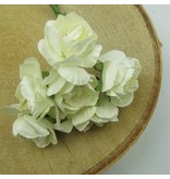 BLUMEN (MINI) UND ACCESOIRES Blumenstrauss, weiss, Vintage Look