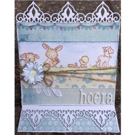 Joy!Crafts und JM Creation Ponsen en embossing sjabloon: Borders