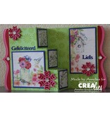 Crealies und CraftEmotions Bokse og preging mal: for kort design
