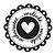 Stempel / Stamp: Holz / Wood Holze mini bollo + 12 etichette a forma di cuore