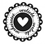 Stempel / Stamp: Holz / Wood Holze mini estampilla + 12 etiquetas en forma de corazón