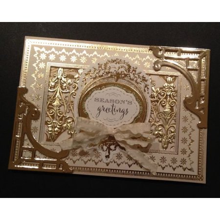 DCWV und Sugar Plum DCWV Designersblock, 24 folhas 15,2 x 15,2 cm decorados com papel alumínio.