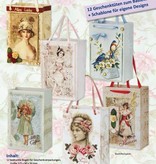 BASTELSETS / CRAFT KITS: Bastelheft für 12 Geschenktüten, Vintage & Nostalgie