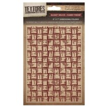 Embossing mappen Textures, Weefsel van de mand