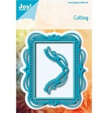 Joy!Crafts und JM Creation Bokse og preging maler: dekorativ ramme med avrundede ender hjørne