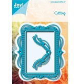 Joy!Crafts und JM Creation Punching and embossing templates: decorative frame with Rounded ends corner