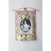 Ponsen en embossing sjablonen: vintage frame, ovalen