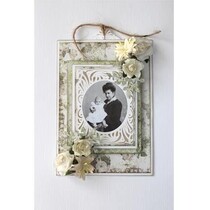 Punching and embossing templates: vintage frame around