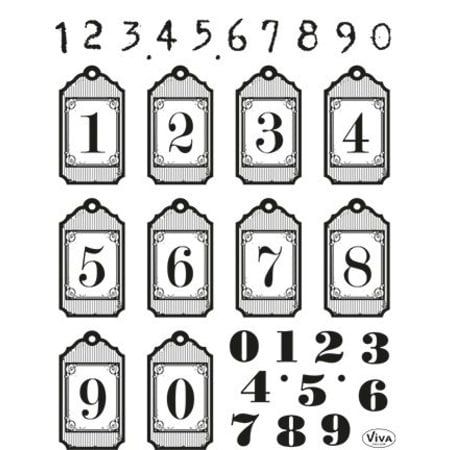 Stempel / Stamp: Transparent Transparent stamp: hangtags with numbers